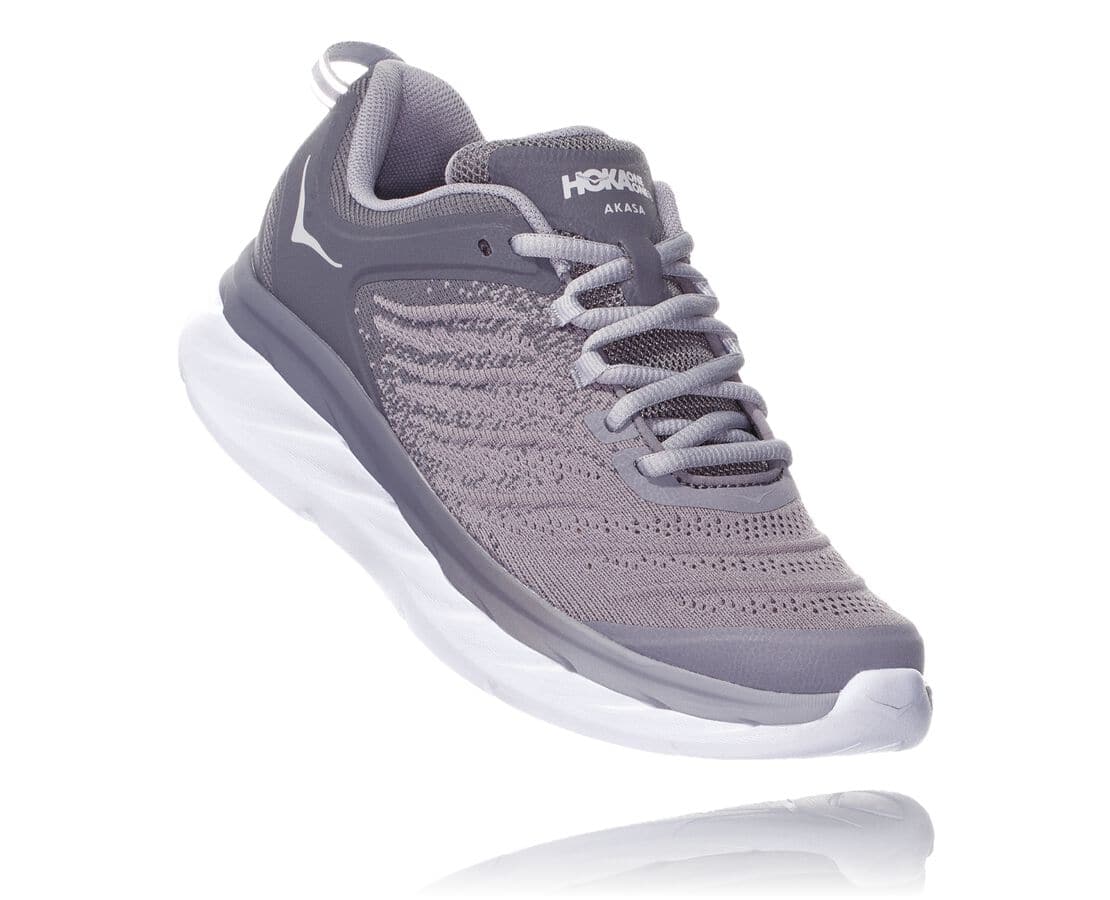 Hoka One One Akasa Philippines - Womens Trail Shoes - Grey Silver | LR7069143